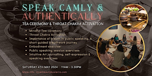 Speak calmly & authentically | Tea ceremony & Throat Chakra Activation primary image