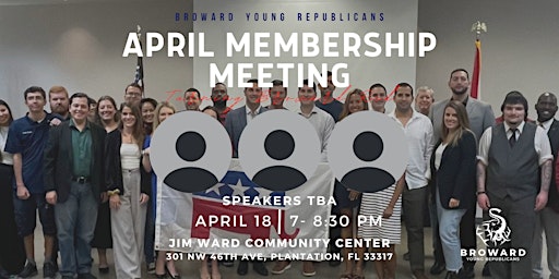 Imagem principal do evento Broward Young Republicans - April Membership Meeting