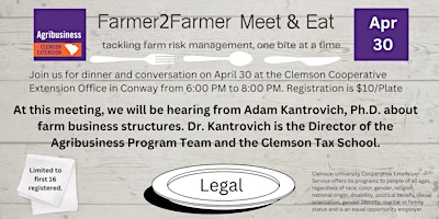 Imagen principal de Horry Farmer2Farmer Meet&Eat