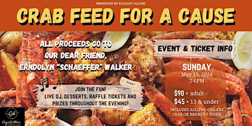 Imagem principal do evento Schaeffer’s Benefit: Crab Feed for a Cause