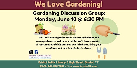 Gardening Discussion Group