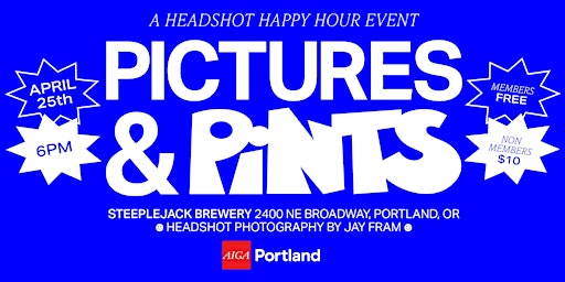 Imagem principal de Pictures and Pints: A Headshot Happy Hour Event