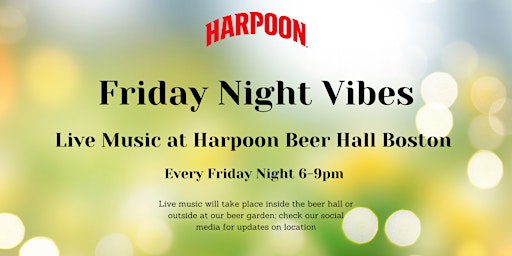 Image principale de Live Music at Harpoon Brewery