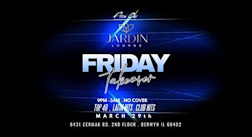 Imagen principal de Take Over Friday @ Jardin