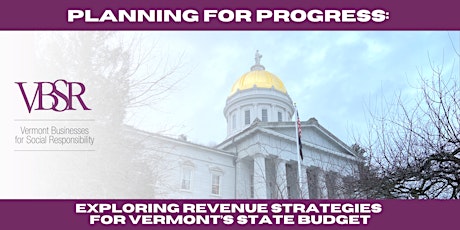 Planning for Progress: Exploring Revenue Strategies for VT's  State Budget