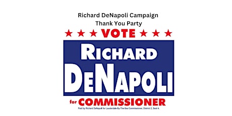 Richard DeNapoli Campaign Thank You Party!