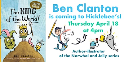 Imagem principal de Ben Clanton author/illustrator coming to Hicklebees.  Come draw with Ben!