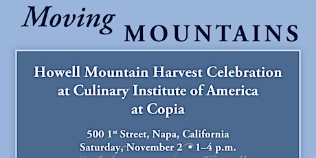 Imagem principal do evento Howell Mountain Harvest Celebration
