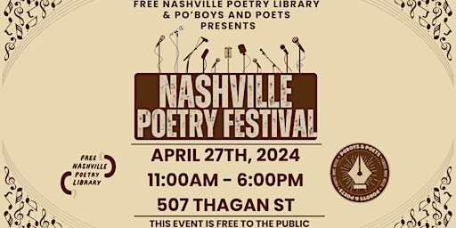 Image principale de Nashville Poetry Festival