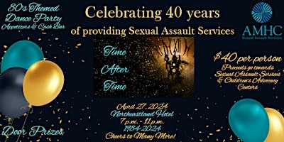 Imagem principal do evento AMHC Sexual Assault Services is Celebrating 40 years of service