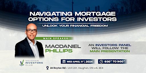 Imagem principal do evento Navigating Mortgage Options for Investors | Unlock your Financial Freedom