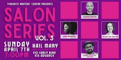 Toronto Writers' Centre Presents: Salon Series Vol. 3