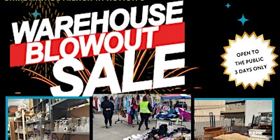 Immagine principale di Warehouse Sale (HUGE YARD SALE) Fundraiser 