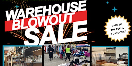 Primaire afbeelding van Warehouse Sale (HUGE YARD SALE) Fundraiser