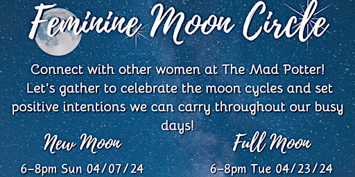 Image principale de Feminine New Moon Circle April 7th