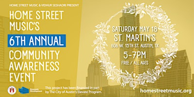 Hauptbild für Home Street Music's 6th Annual Community Awareness Event