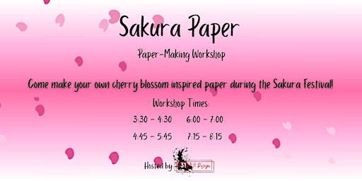 Hauptbild für Sakura Paper-Making Workshop