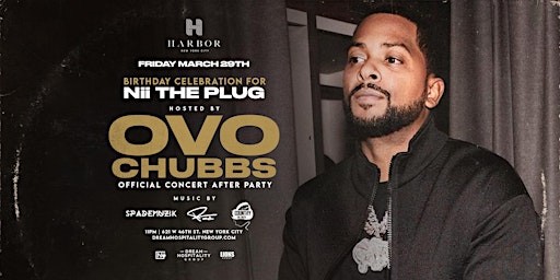 ITS ALL A BLUR TOUR OVO AFTER PARTY @ HARBOR NYC primary image
