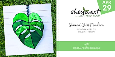Image principale de Stained Glass Monstera Leaf