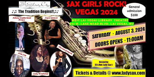 Imagem principal do evento SAX GIRLS ROCK! VEGAS 2024!