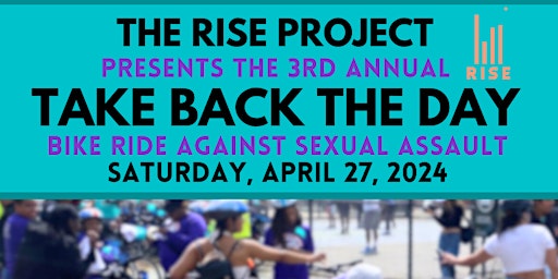 Imagem principal do evento Take Back the Day: Bike Ride Against Sexual Assault