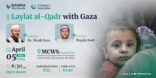 Imagen principal de Laylat Al Qadr With Gaza