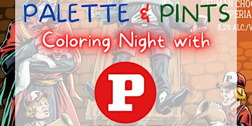 Hauptbild für Palettes & Pints - A Coloring Night with Paperback Brewing