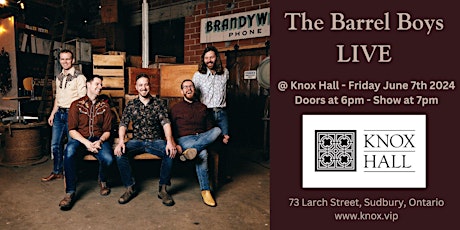 THE BARREL BOYS  Live @ Knox Hall