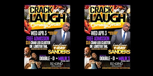 Image principale de Crack Em' Up and Laugh Comedy Show at Rewind Bistro