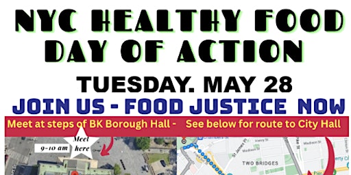 NYC Healthy Food Day of Action - A march to City Hall  primärbild