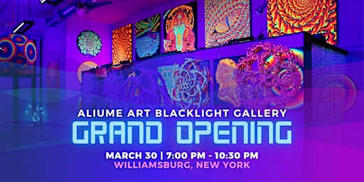Imagem principal de ALIUME ART // Blacklight Gallery Grand Opening