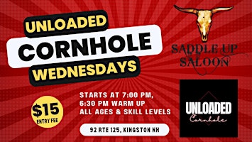 Imagem principal do evento Unloaded Cornhole at Saddle Up Saloon