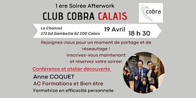 Primaire afbeelding van 1 er Afterwork Club Cobra Calais Cote d'Opale