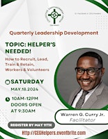 Imagem principal do evento Helpers Needed: Leadership Development