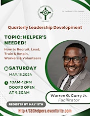 Helpers Needed: Leadership Development