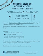 National Week of Conversation: Film Festival viewing