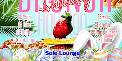 Imagen principal de Easter Saturday Brunch & Day Party @ Sole Lounge Htx (R&B & Hiphop)