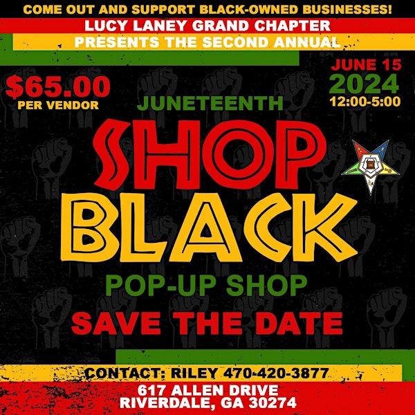 2nd Annual Juneteenth Pop-Up-Shop