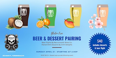 GF Beer & Dessert Pairing at Necromantic Brew Co (Farmingdale) primary image