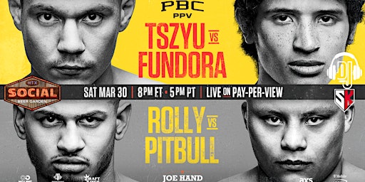 Imagem principal de Boxing: Tszyu vs. Fundora. Rolly vs Pitbull