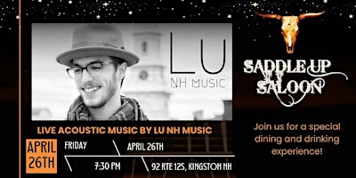 Lu NH Music live at Saddle Up Saloon primary image
