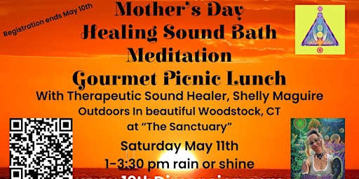 Image principale de A Mother's Day Sound Bath Healing, Meditation and Gourmet Picnic Lunch