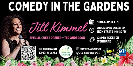 Imagen principal de Comedy in the Gardens Series | Featuring Jill Kimmel