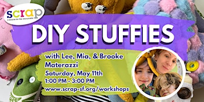 Imagem principal do evento DIY Stuffies with Lee, Mia, and Brooke Materazzi