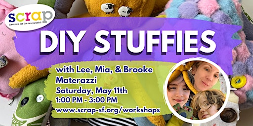 Imagem principal do evento DIY Stuffies with Lee, Mia, and Brooke Materazzi