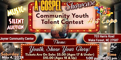 Immagine principale di Gospel Showcase Community Youth Talent Contest and Art Expo 