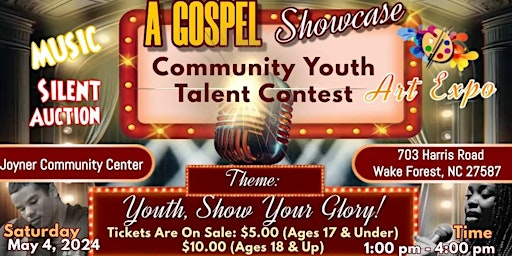 Image principale de Gospel Showcase Community Youth Talent Contest and Art Expo