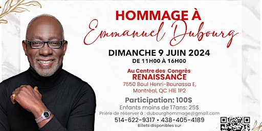 Imagem principal do evento Hommage à Emmanuel Dubourg