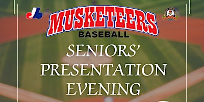 Ipswich Musketeers Baseball Club Seniors' Presentation night primary image