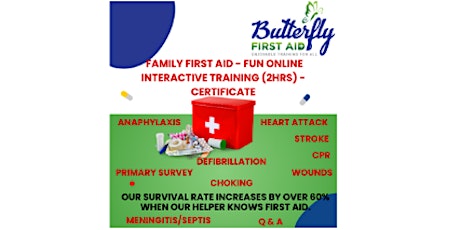 Family First Aid - Live - Online - Interactive - Certificate primary image